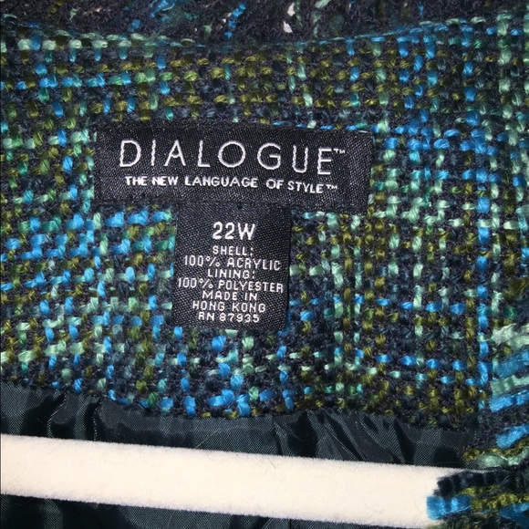 Blue & Green Dress Jacket - Picture 2 of 2